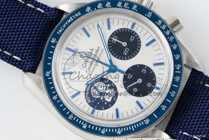 0309 Sophisticated Speedmaster Professional “Silver Snoopy Award” 50th Anniversary V6SF 1:1 Best Edition A7750(Mod) 7846